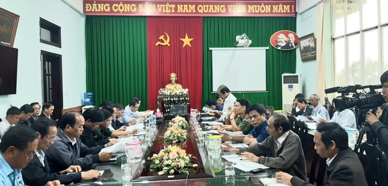 Đoàn công tác của tỉnh kiểm tra công tác phòng chống dịch bệnh Corona tại huyện Krông Năng
