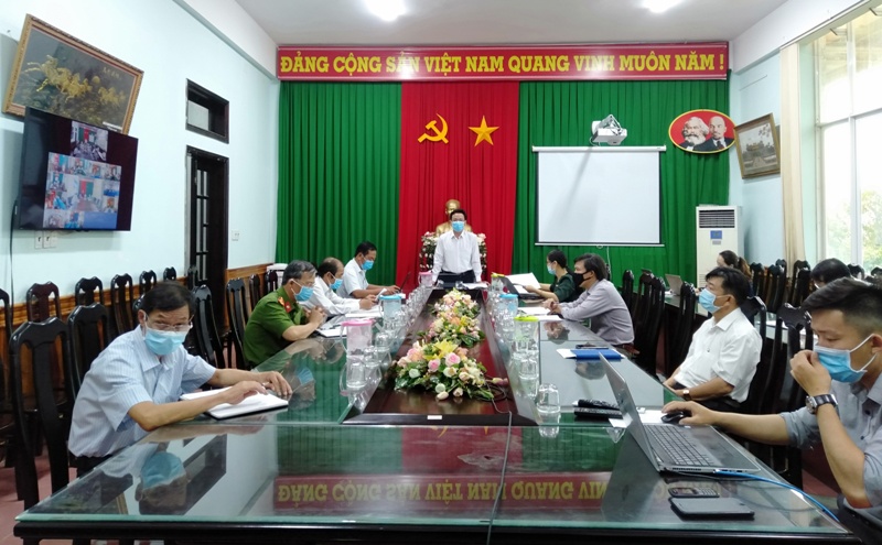 Ban chỉ đạo phòng chống covid -19 họp trực tuyến triển khai chỉ thị của chính phủ và các văn bản hướng dẫn của tỉnh Đăk Lăk