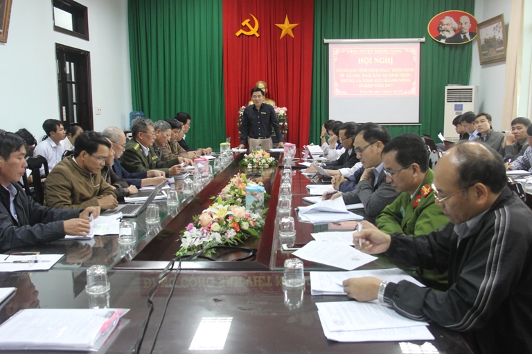 UBND Huyện: Hội Nghị Đánh Giá Tình Hình Phát Triển Kinh Tế - Xã Hội, Đảm Bảo An Ninh Quốc Phòng Và Tổng Kết Ngành Nông Nghiệp Năm 2017