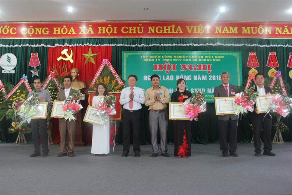 Công ty TNHH MTV Cao su Krông Buk tổng kết năm 2017