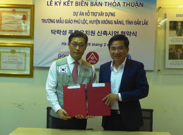 Tổ chức GPI hỗ trợ xây dựng trường mầm non tại huyện Krông Năng, Đắk Lắk