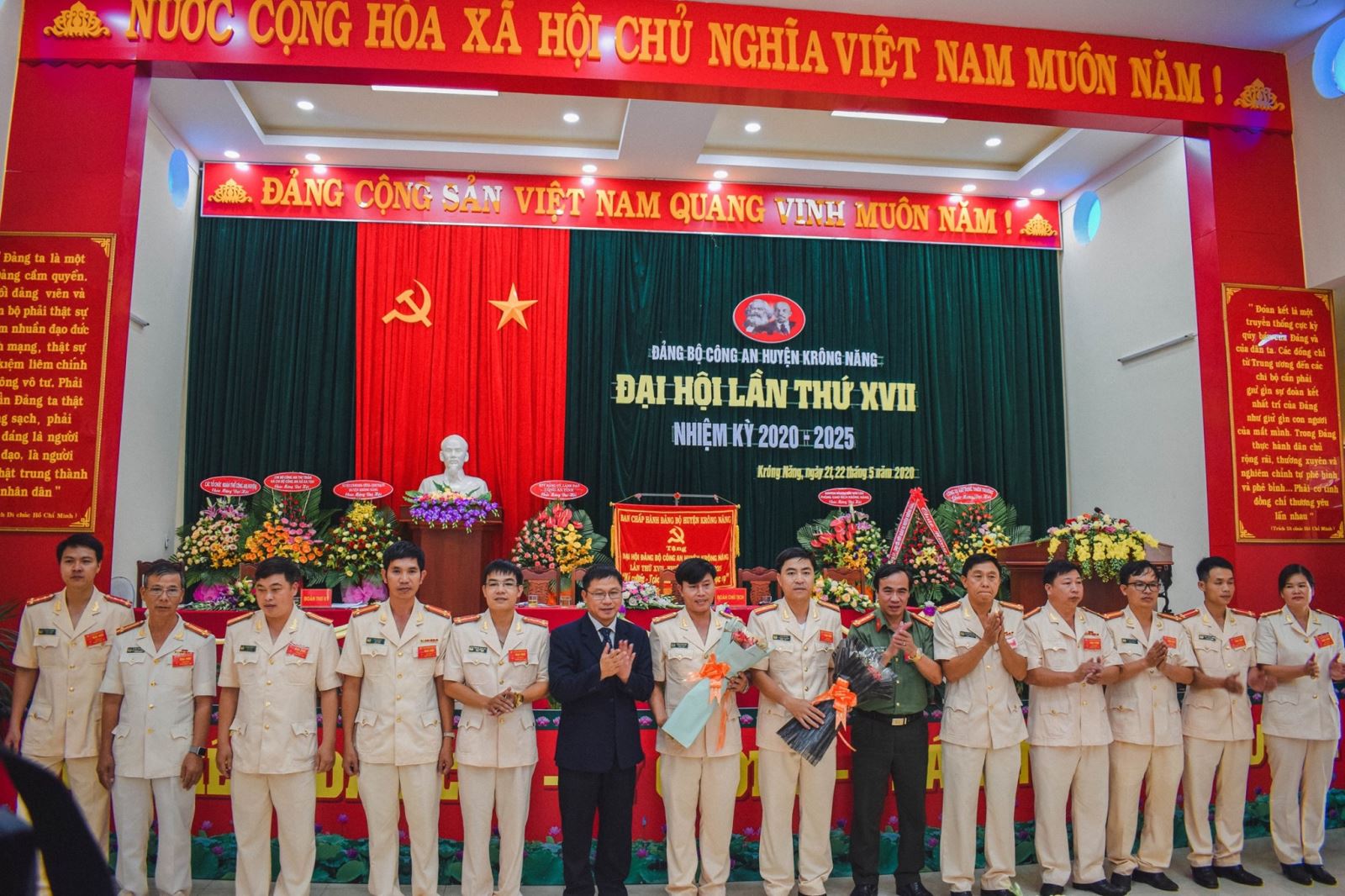 Đại hội Đảng bộ Công an huyện Krông Năng lần thứ XVII, nhiệm kỳ 2020 - 2025