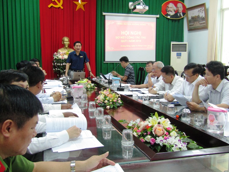 Hội nghị sơ kết công tác thu ngân sách Nhà nước quý I, năm 2019