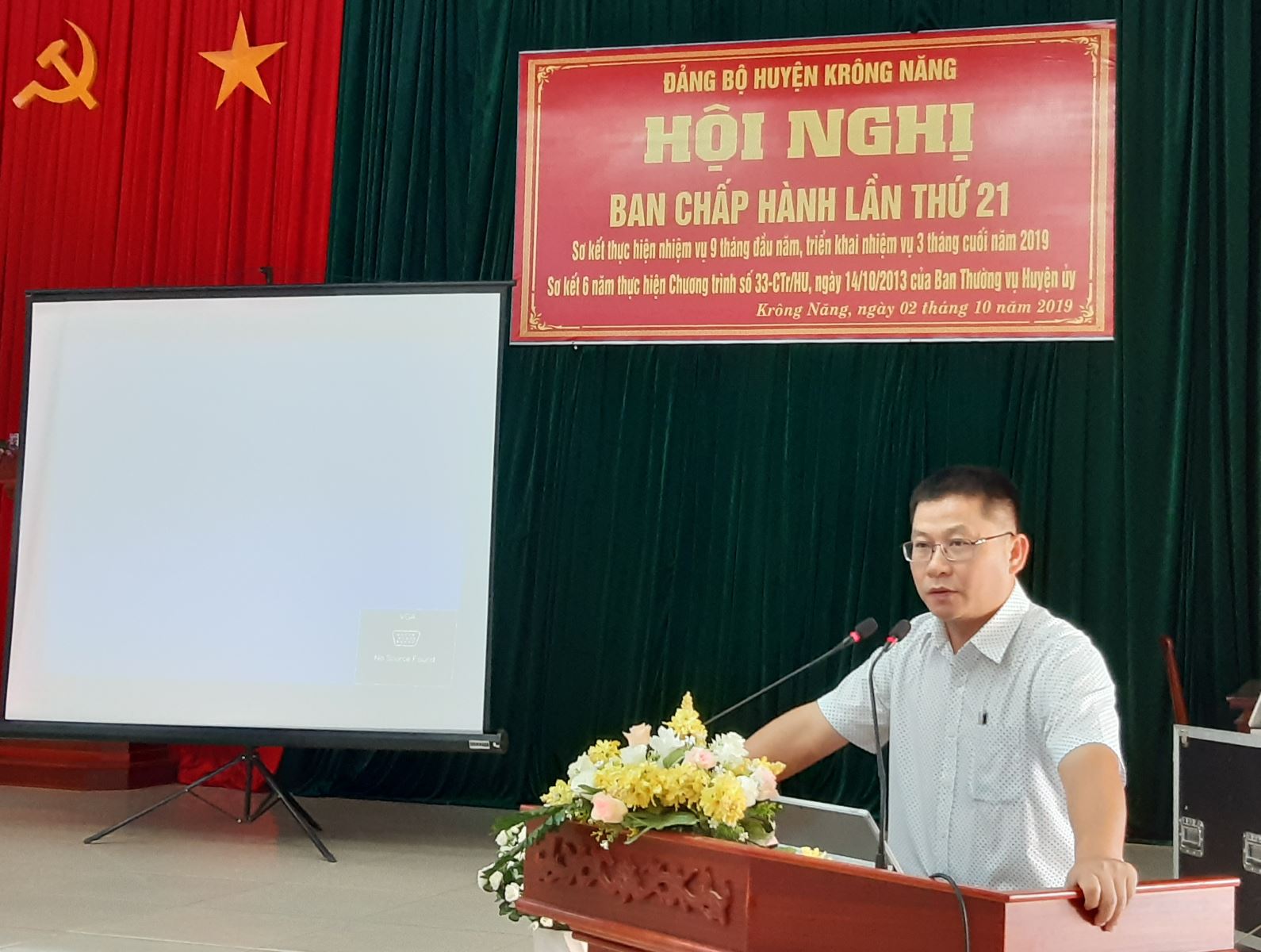 Đảng bộ huyện Krông Năng: Hội nghị Ban chấp hành lần thứ 21
