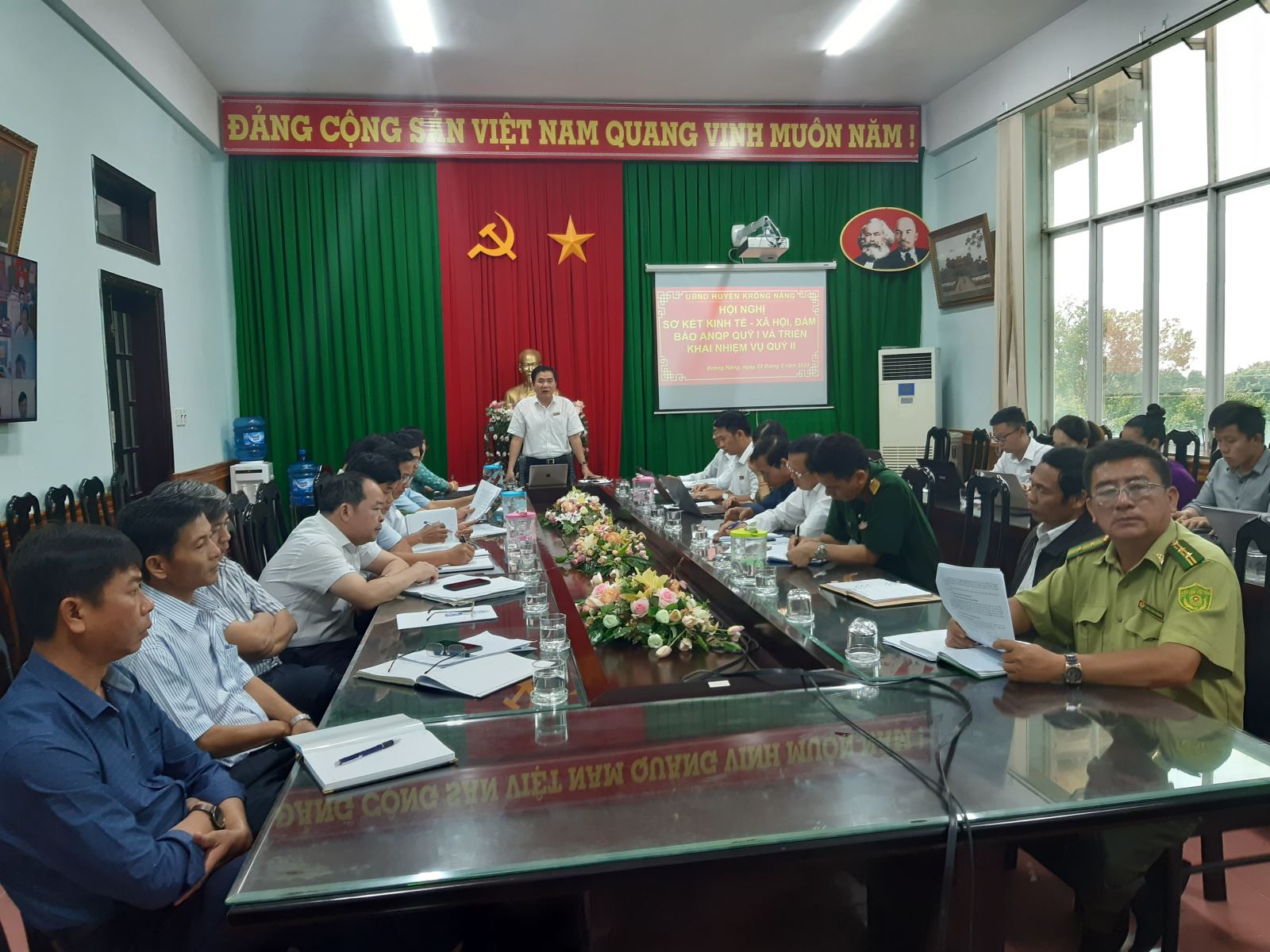 UBND huyện Krông Năng: Sơ kết quý I, triển khai nhiệm vụ quý II năm 2020
