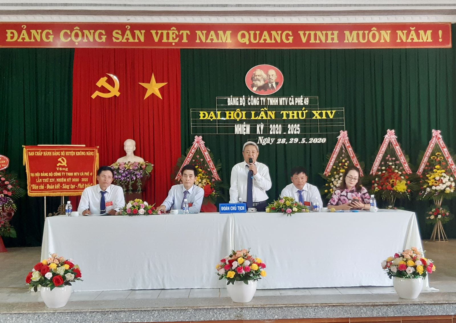 Đại Hội Đảng Công Ty TNHH MTV Cà Phê 49 Nhiệm Kỳ 2020 - 2025