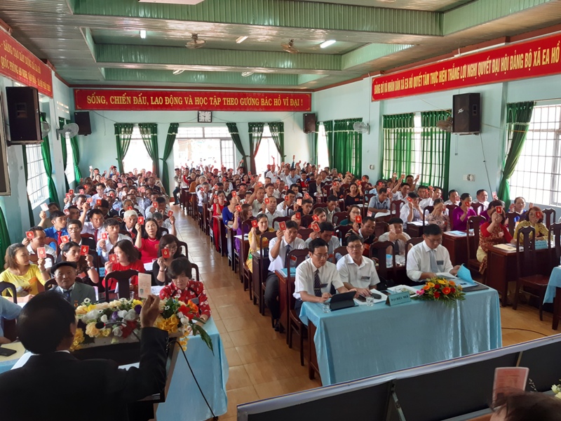 Đảng bộ xã Ea Hồ tổ chức đại hội khóa XIV, nhiệm kỳ 2020-2025