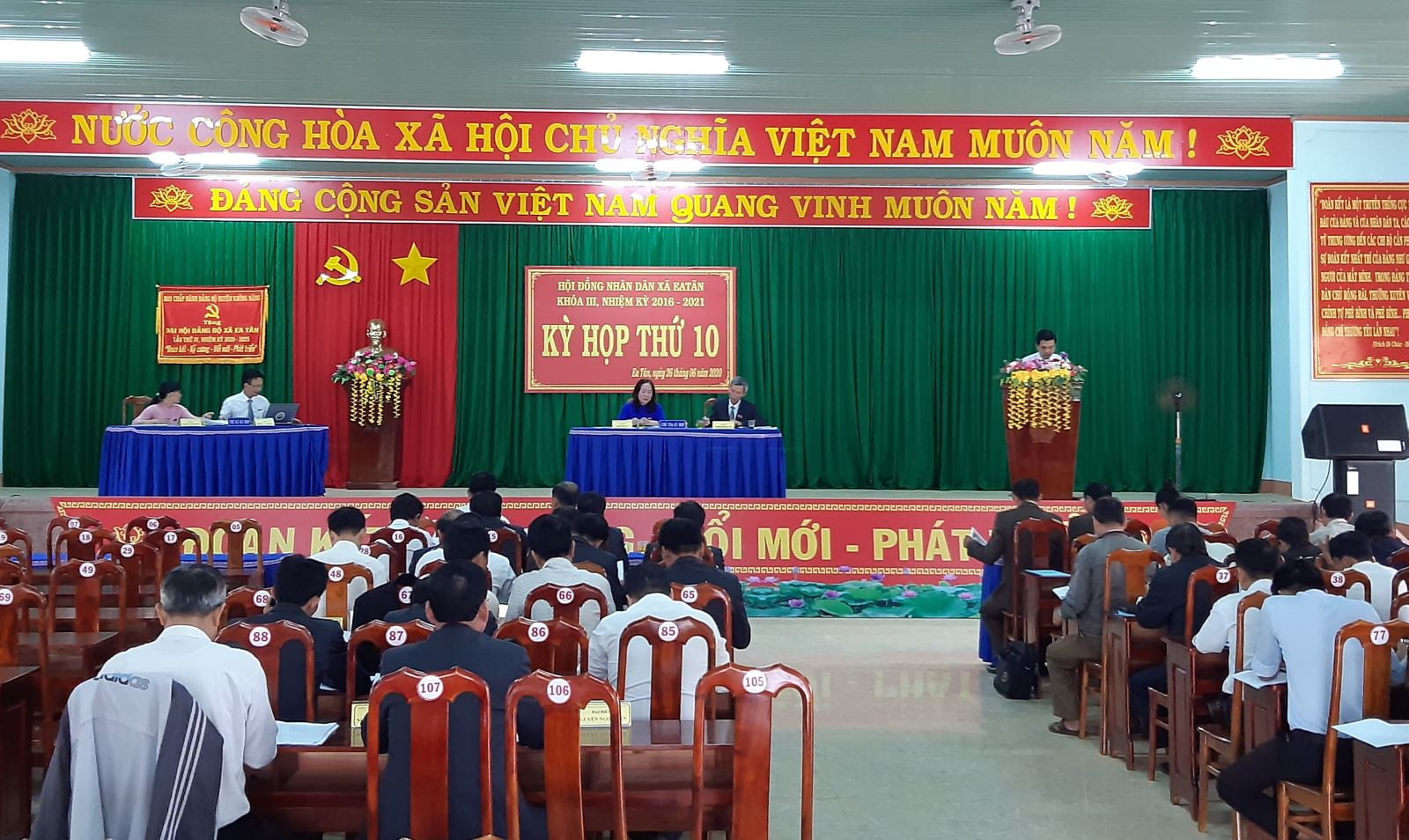 HĐND xã Ea Tân: Sơ kết nhiệm vụ 6 tháng đầu năm 2020