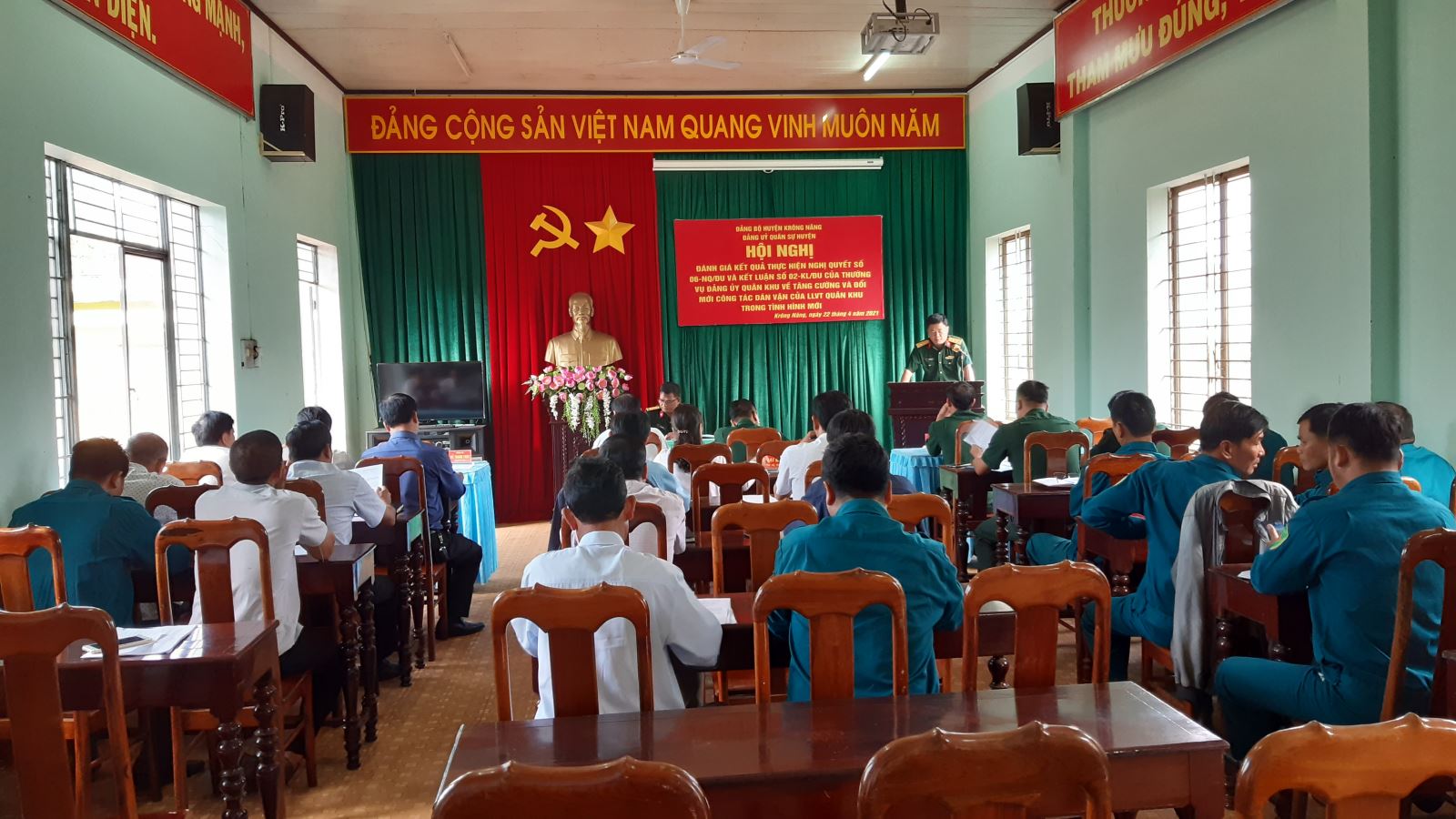 Đảng ủy Quân sự huyện tổ chức hội nghị đánh giá kết quả thực hiện Nghị quyết số 06
