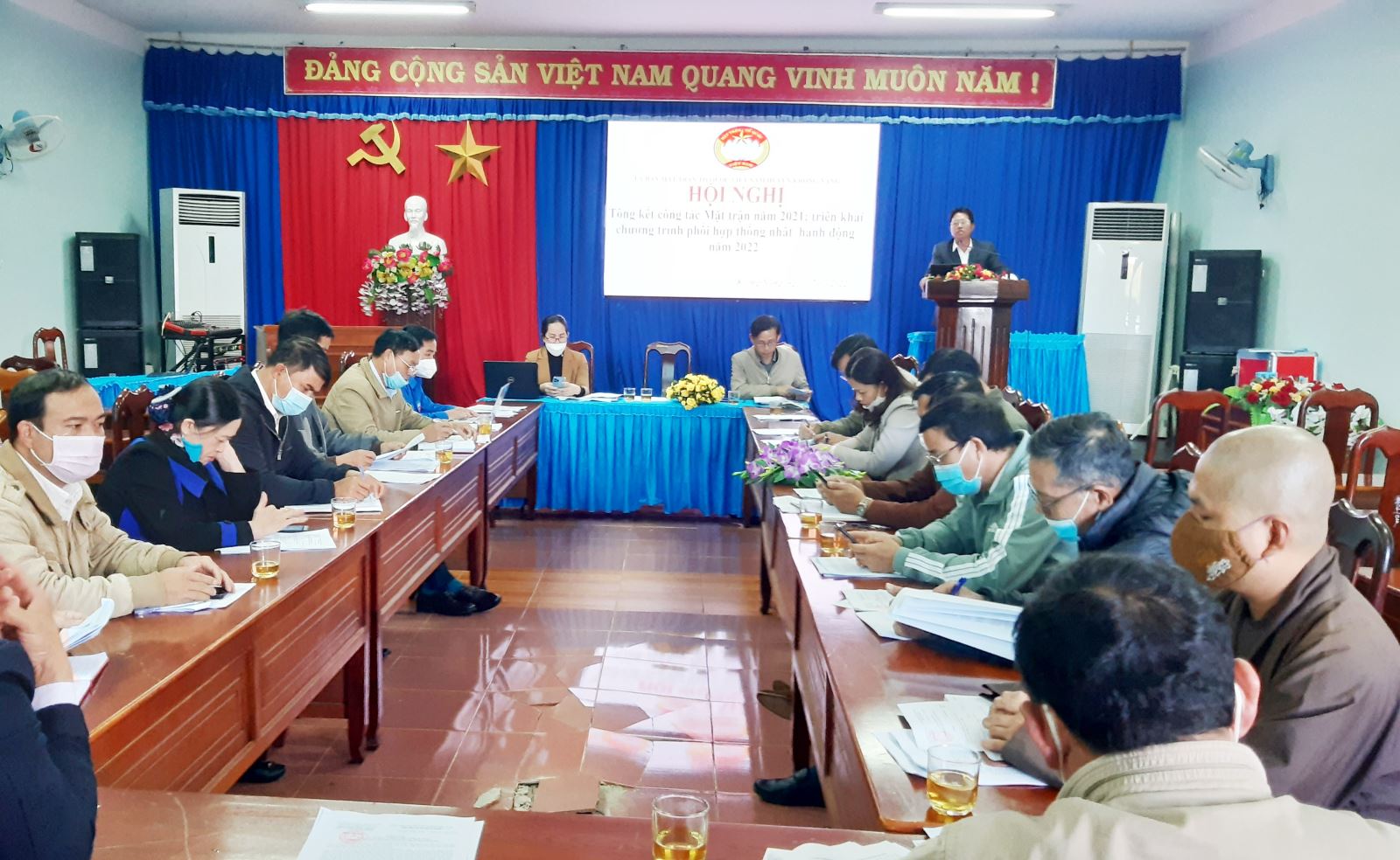 UBMTTQ Việt Nam huyện Krông Năng tổng Kết Công Tác Mặt Trận Năm 2021