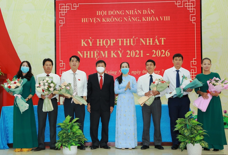 Kỳ họp thứ nhất HĐND huyện Krông Năng khóa VIII nhiệm kỳ 2021 – 2026.