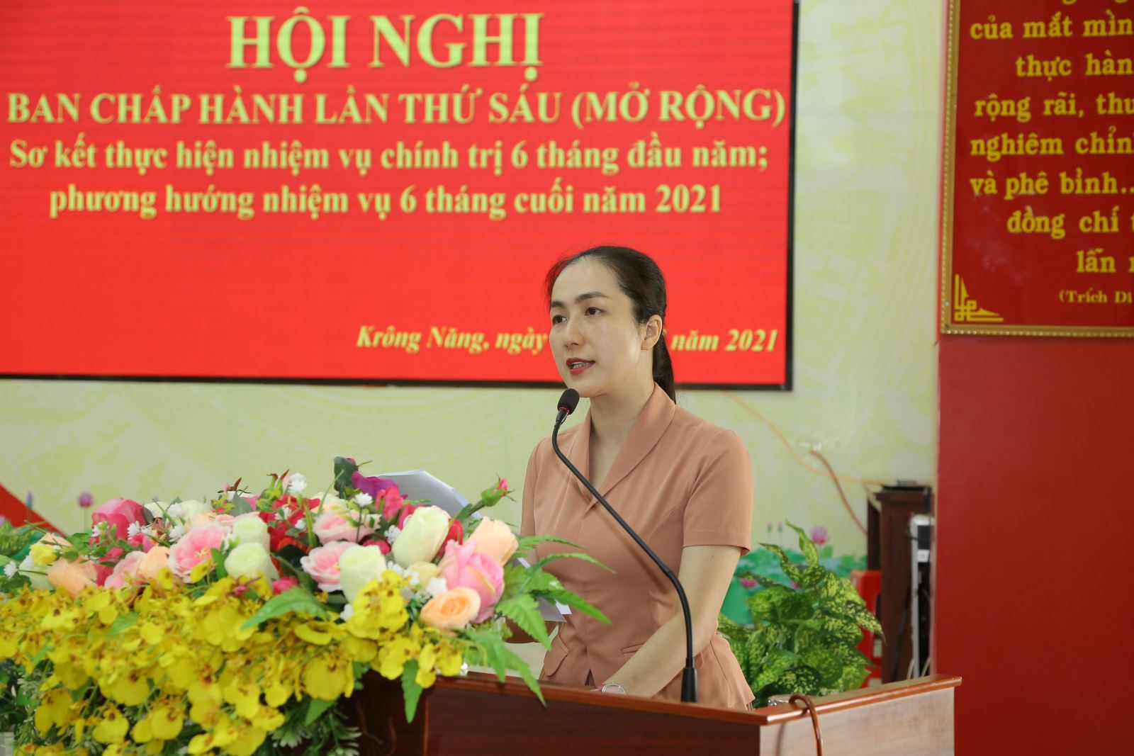 Hội nghị Ban Chấp hành Đảng bộ huyện Krông Năng lần thứ VI 
