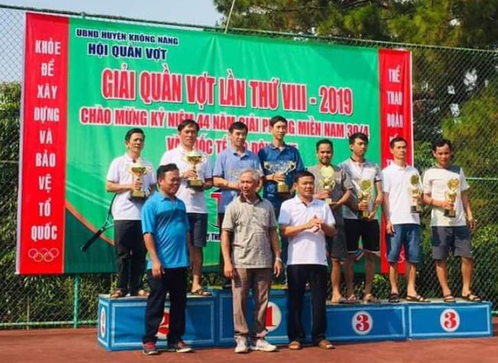 Huyện Krông Năng tổ chức giải quần vợt chào mừng ngày 30-4 và 1-5