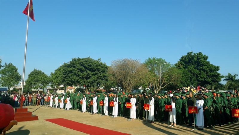 Tuổi trẻ huyện Krông Năng, hăng hái lên đường làm nghĩa vụ Quân sự 2019