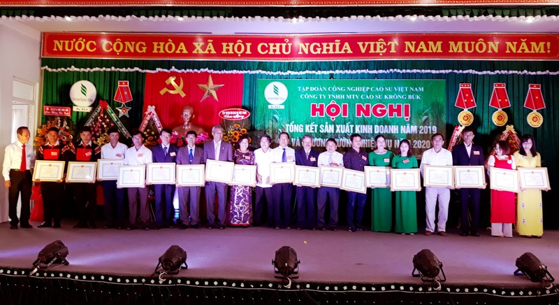Công ty TNHH MTV Cao su Krông Búk tổng kết năm 2019