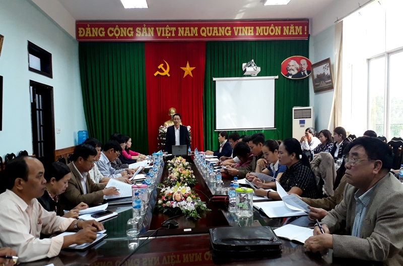 Phòng giao dịch Ngân hàng Chính sách Xã hội huyên tổng kết năm 2018.