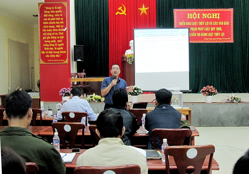 Huyện Krông Năng, Hội nghị triển khai luật thủy lợi