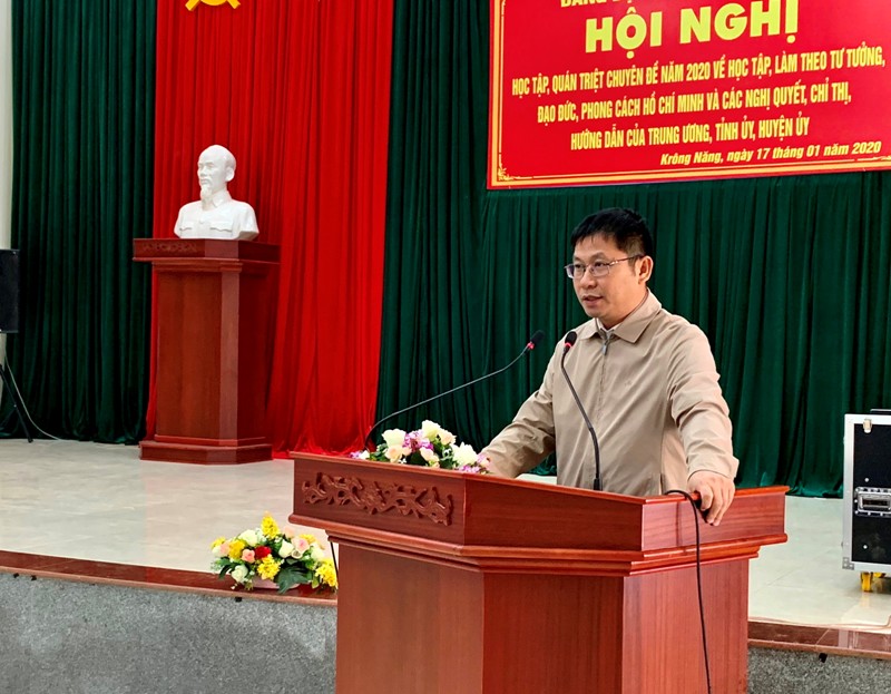 Đảng bộ huyện Krông Năng: Học tập quán triệt chuyên đề năm 2020 và các Nghị quyết, Chỉ thị, Hướng dẫn của TW, Tỉnh và Huyện