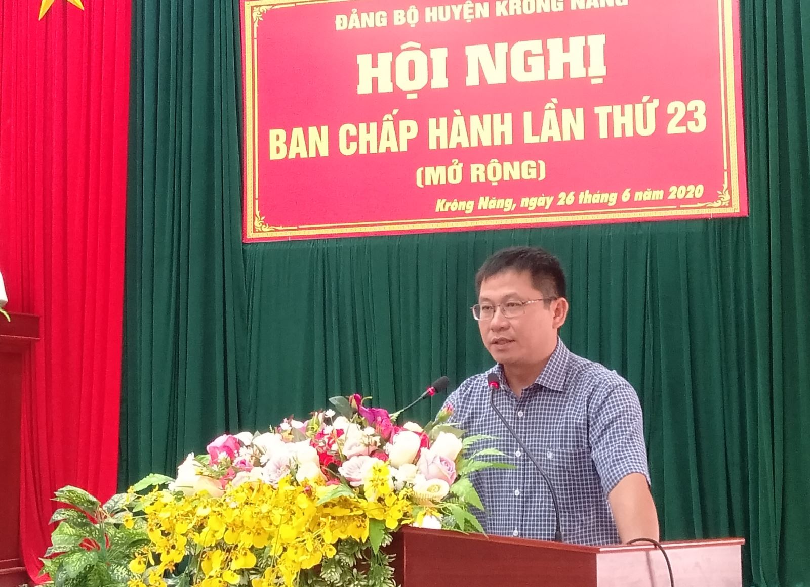Đảng bộ huyện Krông Năng hội nghị Ban chấp hành mở rộng lần thứ 23