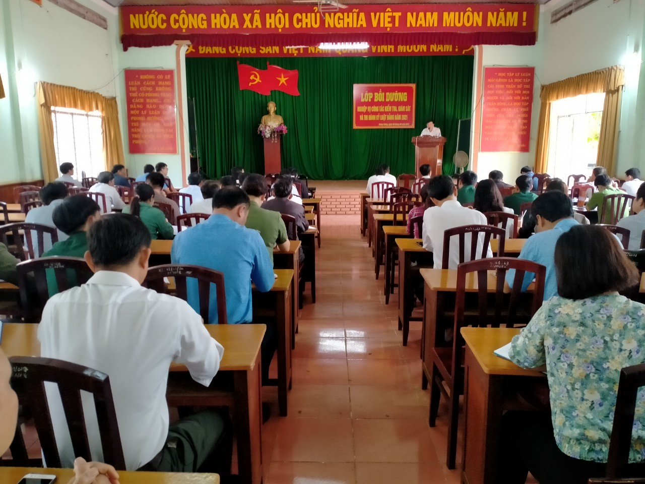 Ủy ban kiểm tra huyện ủy tổ chức lớp bồi dưỡng nghiệp vụ công tác kiểm tra, giám sát và thi hành kỷ luật Đảng năm 2021