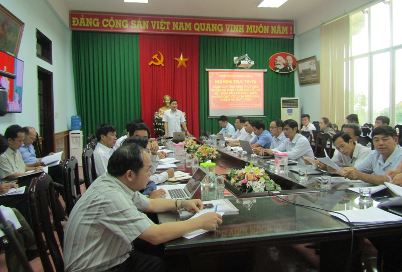 UBND huyện sơ kết công tác quí I năm 2019