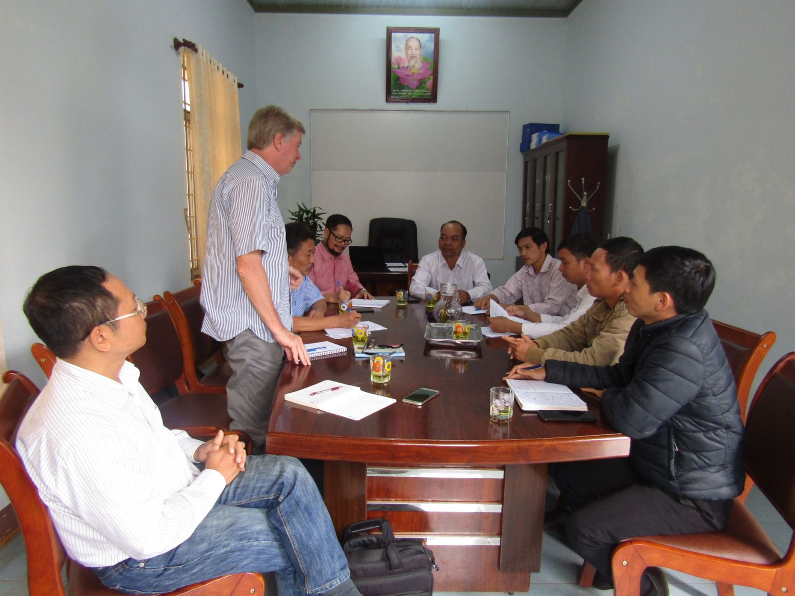 Đoàn công tác của tổ chức IDH (Hà Lan): Khảo sát thực địa tại các xã trên địa bàn huyện Krông Năng
