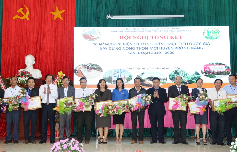 Huyện Krông Năng tổng kết 10 năm xây dựng nông thôn mới giai đoạn 2010 - 2020