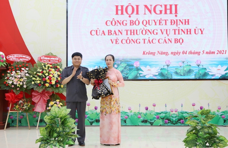 Tỉnh ủy Đăk Lăk công bố quyết định của Ban thường vụ Tỉnh ủy về công tác cán bộ