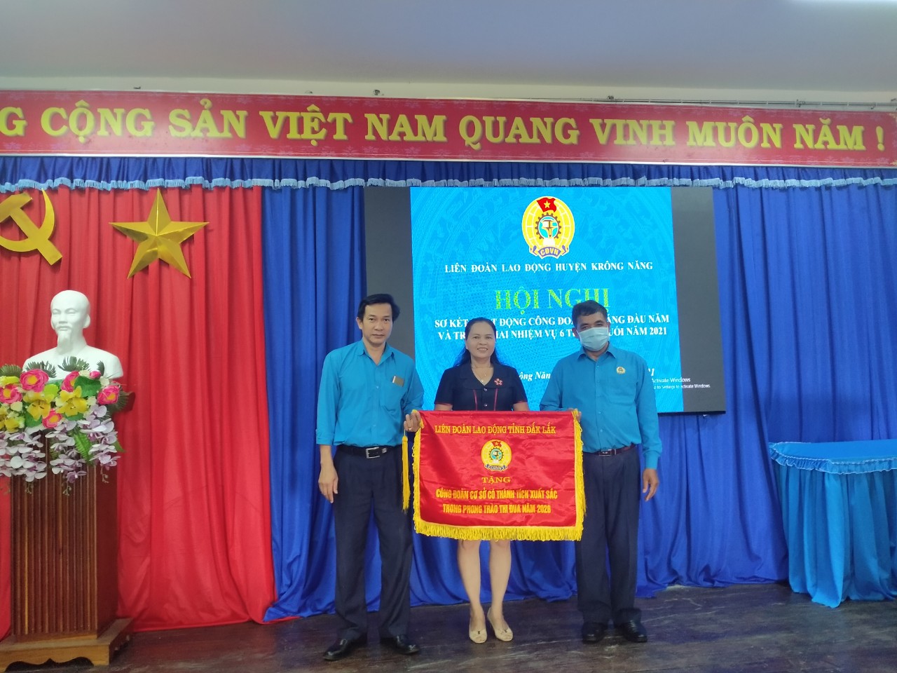 LĐLĐ huyện Krông Năng sơ kết hoạt động Công đoàn 06 tháng đầu năm