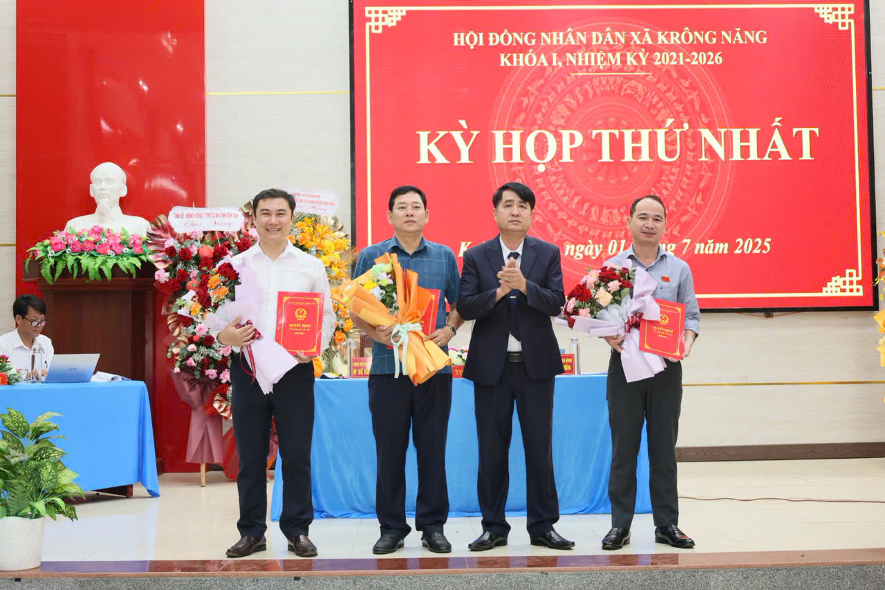 HĐND xã Krông Năng tổ chức Kỳ họp thứ Nhất khóa I, nhiệm kỳ 2021 - 2026