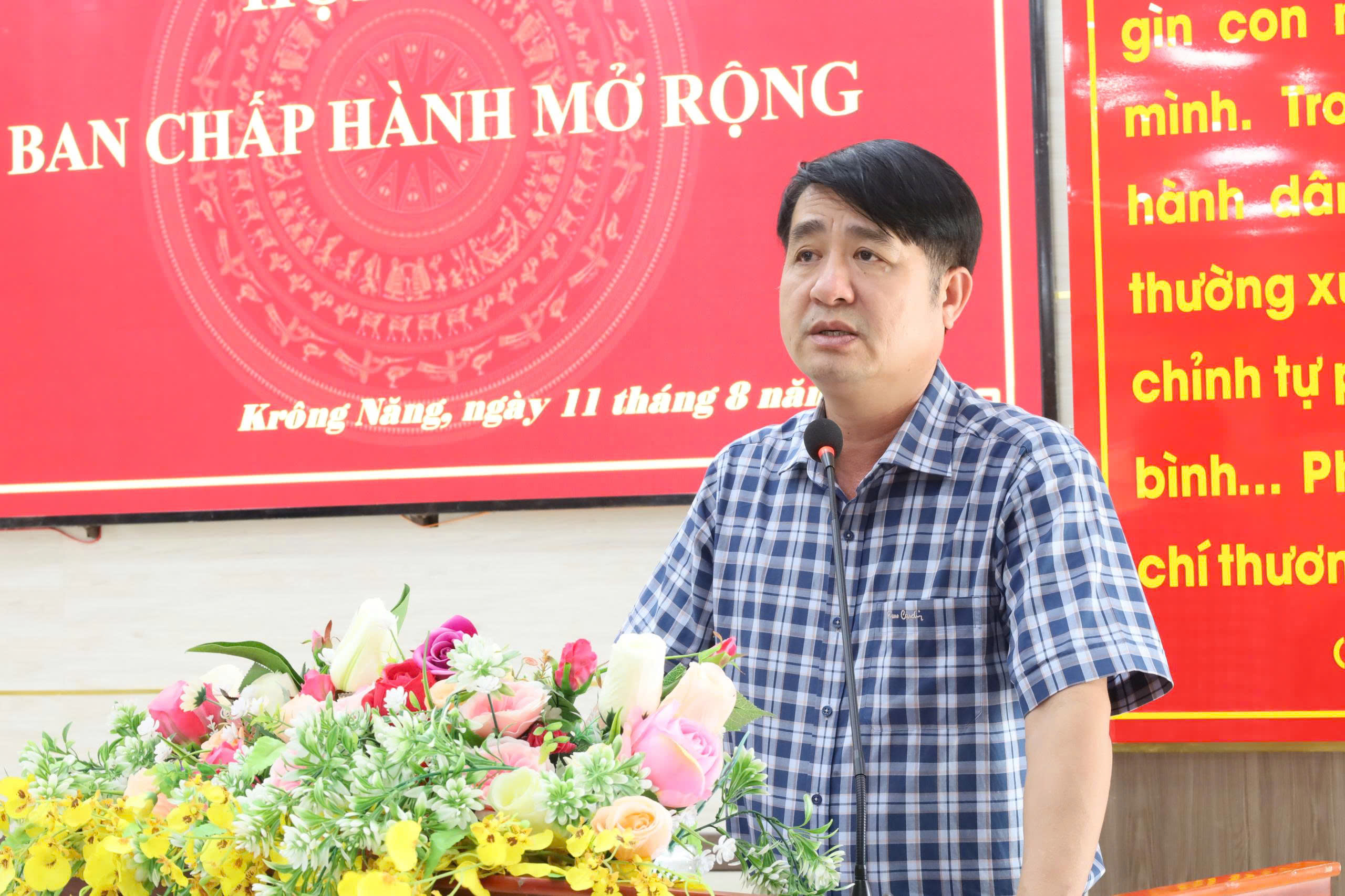 Hội nghị Ban chấp hành Đảng uỷ xã Krông Năng mở rộng