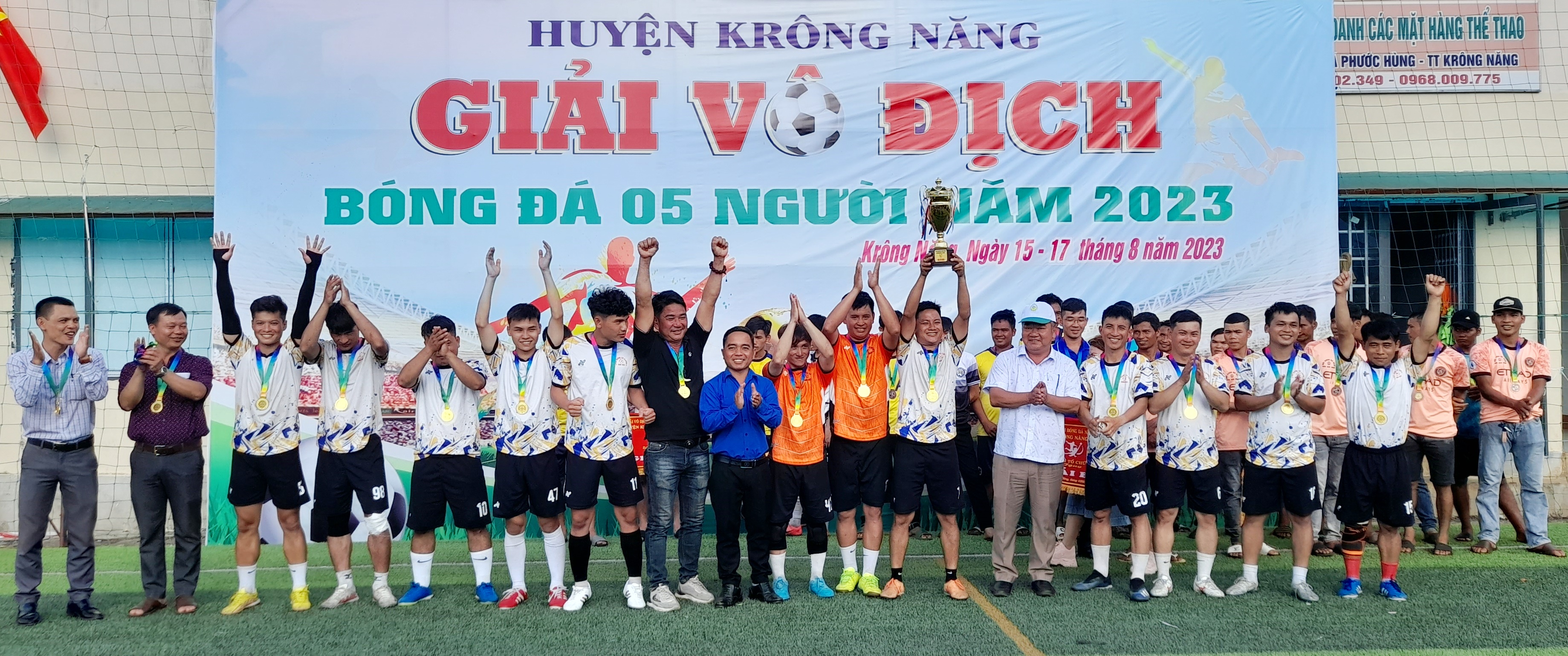 Bế mạc giải Bóng đá nam mini huyện Krông Năng năm 2023