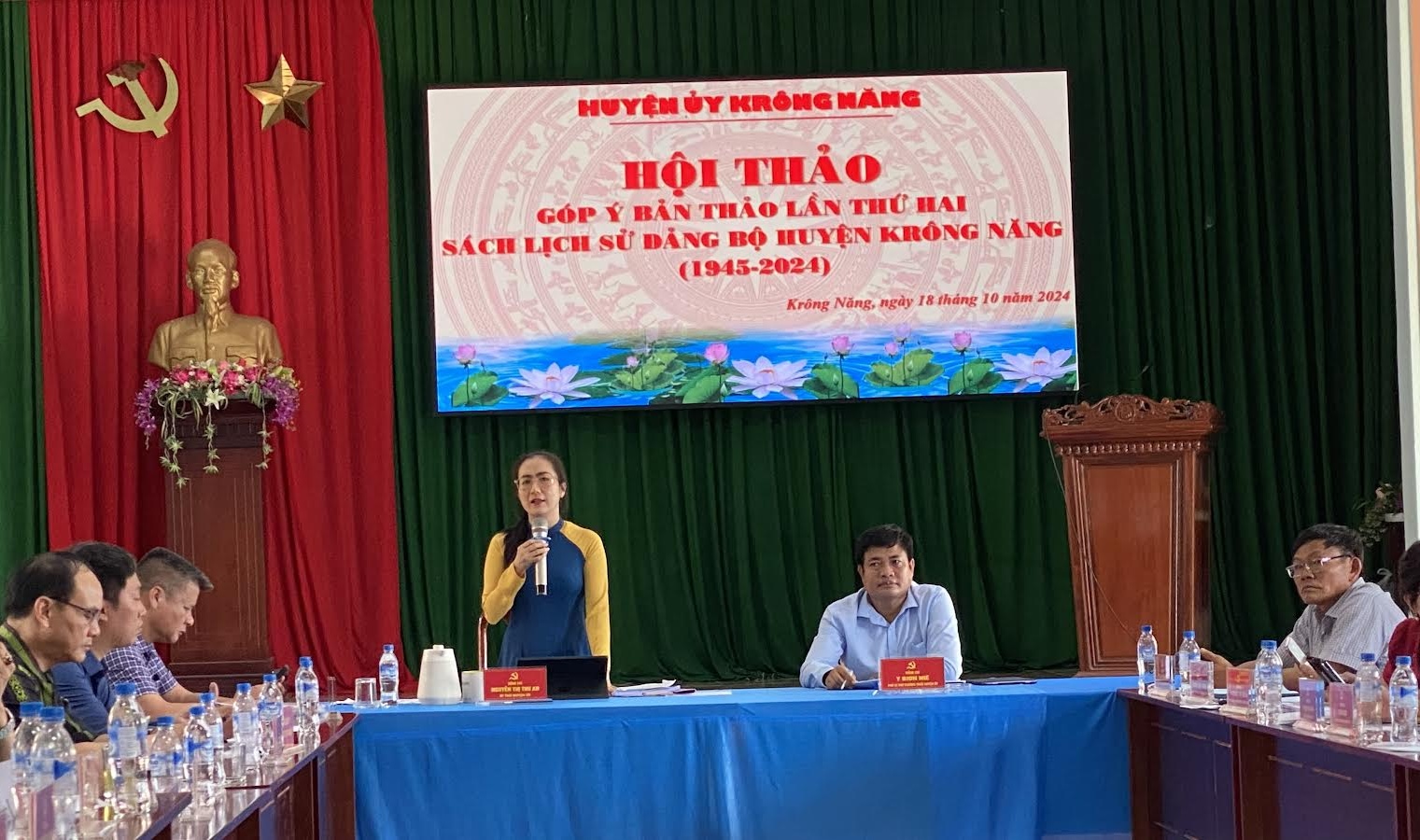 Huyện ủy Krông Năng: Hội thảo góp ý bản thảo lần thứ hai Lịch sử Đảng bộ huyện, giai đoạn 1945 - 2024