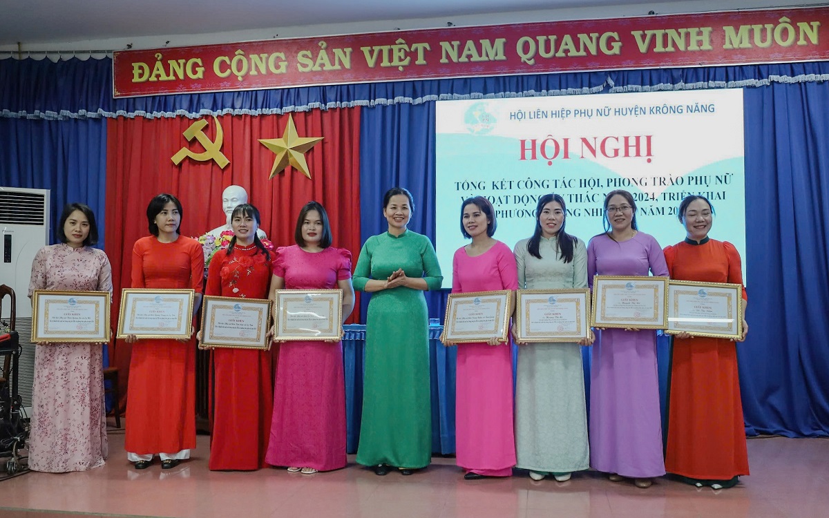 Hội Liên hiệp Phụ nữ huyện Krông Năng tổng kết hoạt động năm 2024