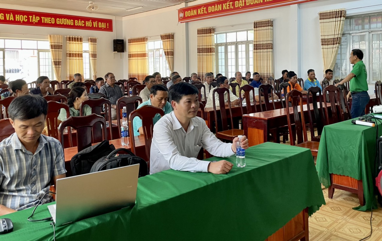 Tập huấn Chương trình Sản xuất kết hợp với Bảo tồn nguồn tài nguyên và An sinh xã hội (Chương trình Compact Krông Năng) năm 2024