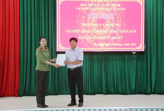 Hội nghị triển khai xây dựng xã điển hình phong trào toàn dân bảo vệ ANTQ năm 2024 
