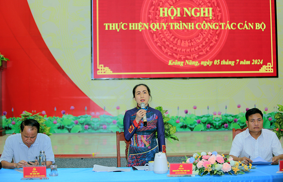 Huyện Krông Năng: Thực hiện quy trình nhân sự kiện toàn chức danh Phó Chủ tịch HĐND huyện nhiệm kỳ 2021 - 2026