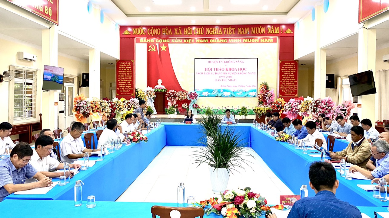 Hội thảo khoa học sách Lịch sử Đảng bộ huyện Krông Năng lần thứ nhất