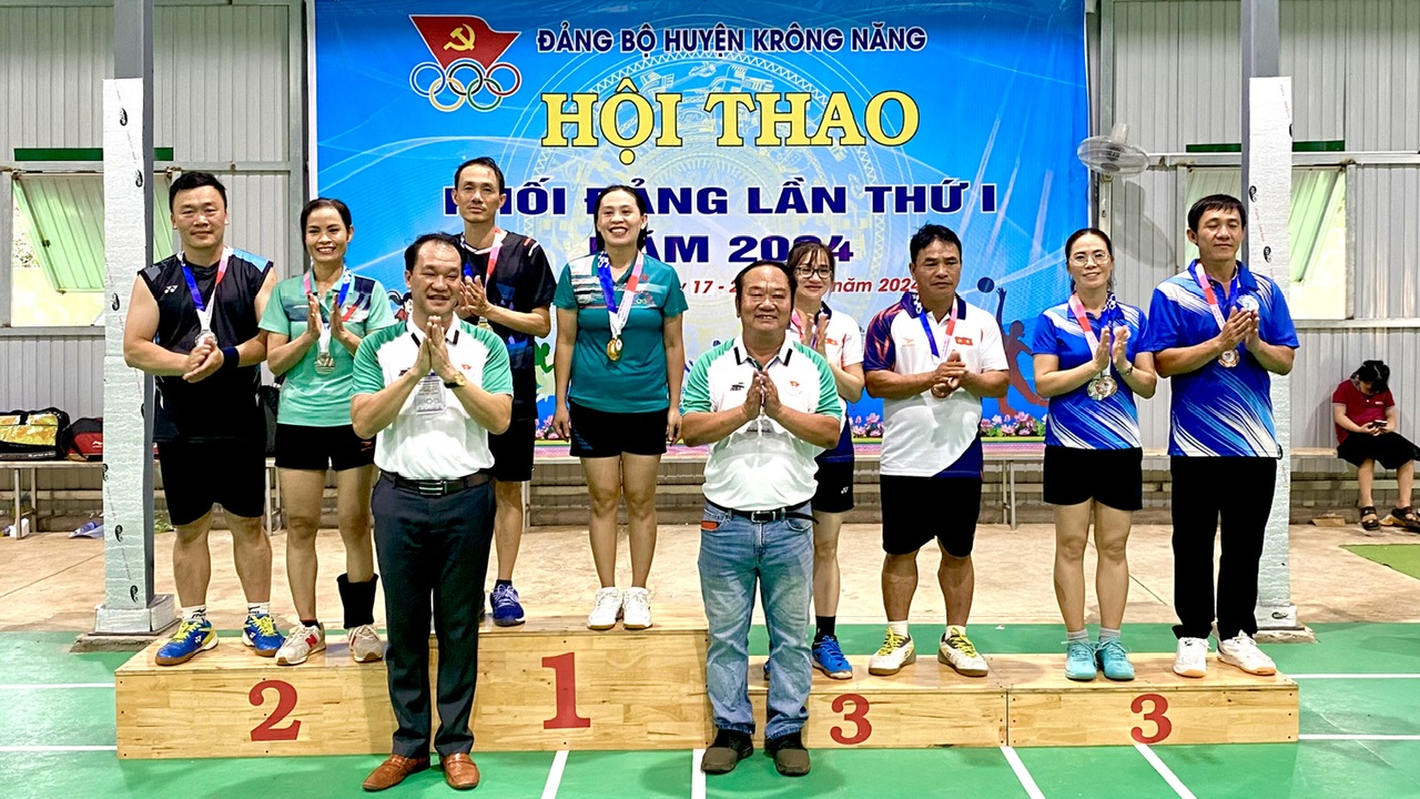 Huyện Krông Năng: Sôi nổi các môn thi đấu đầu tiên trước ngày khai mạc Hội thao khối Đảng lần thứ I năm 2024