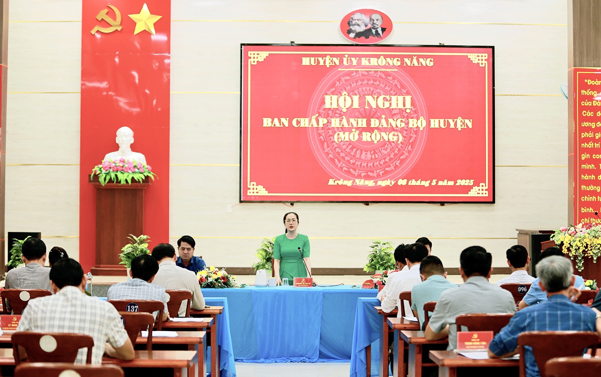 Hội nghị Ban Chấp hành Đảng bộ huyện Krông Năng (mở rộng)