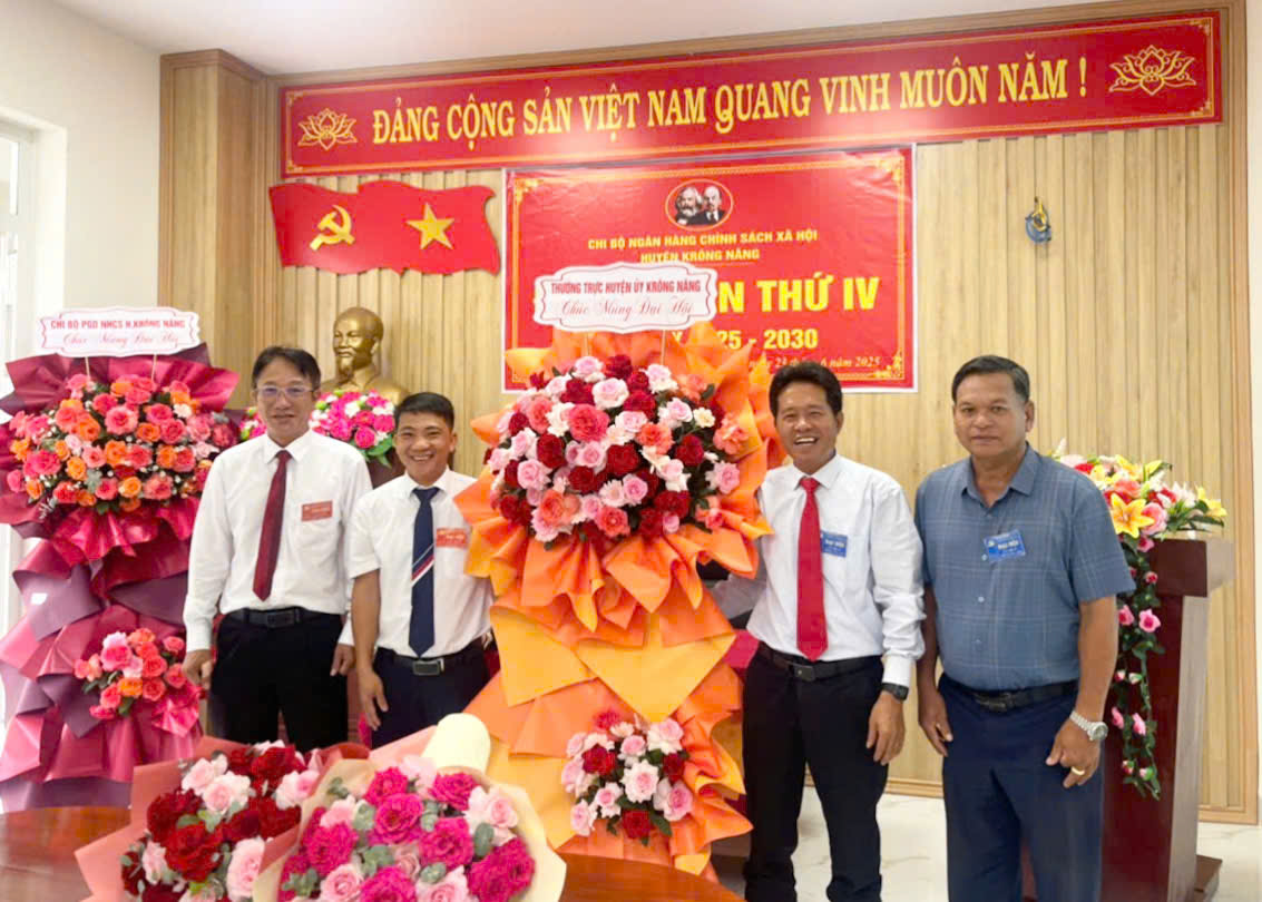Đại hội Chi bộ Ngân hàng Chính sách xã hội huyện Krông Năng, nhiệm kỳ 2025 – 2030