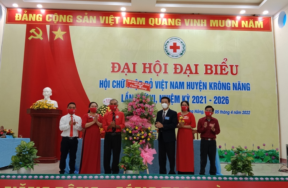 Đại hội đại biểu Hội chữ thập đỏ Huyện Krông Năng lần thứ VI nhiệm kỳ 2021-2026
