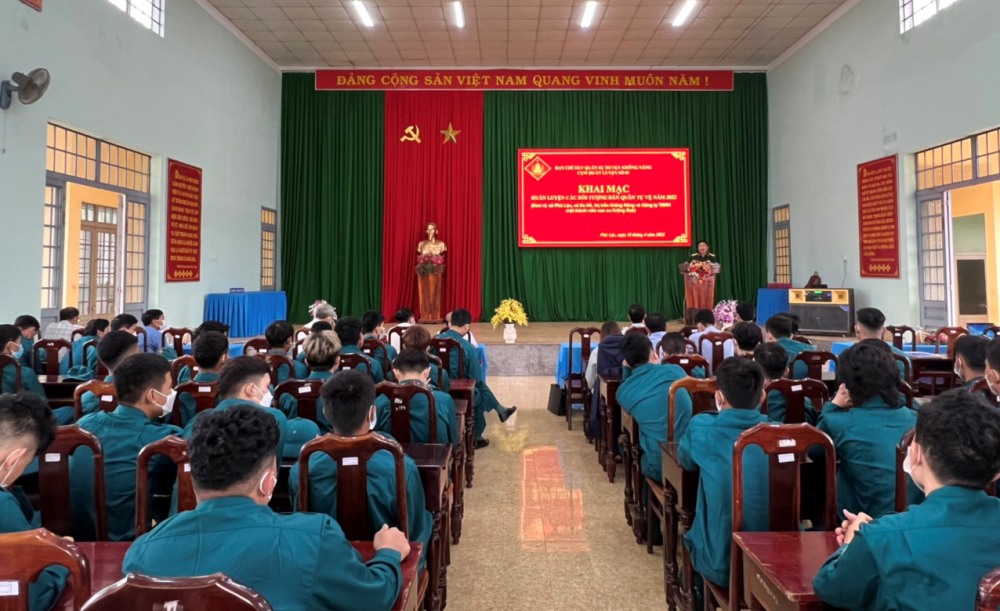 Khai mạc huấn luyện dân quân tự vệ năm 2022, cụm huấn luyện số 1