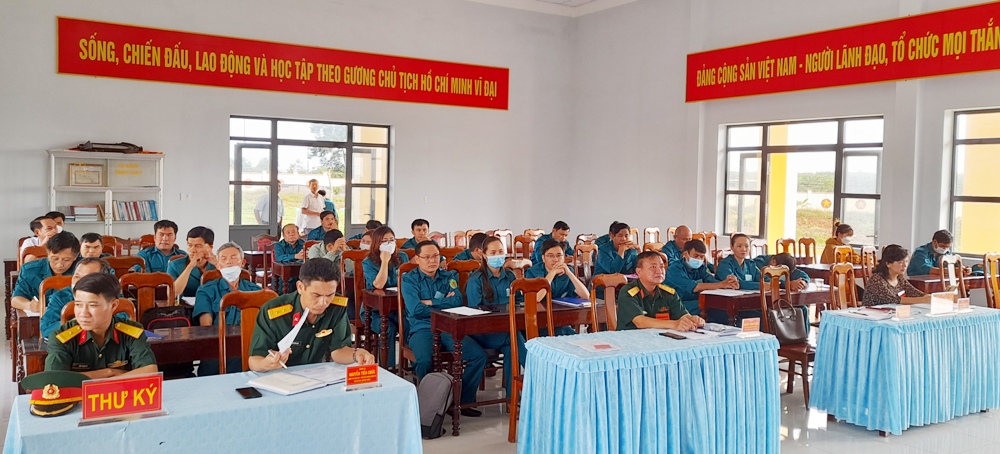 Ban chỉ huy quân sự huyện tổ chức hội thi cán bộ giảng dạy chính trị trong LLVT năm 2022 