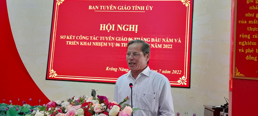 Hội nghị Sơ kết công tác tuyên giáo 06 tháng đầu năm và triển khai nhiệm vụ 06 tháng cuối năm