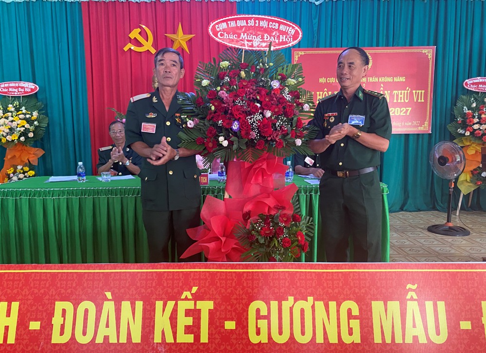 Đại hội Hội Cựu chiến binh thị trấn Krông Năng lần thứ VII, nhiệm kỳ 2022-2027