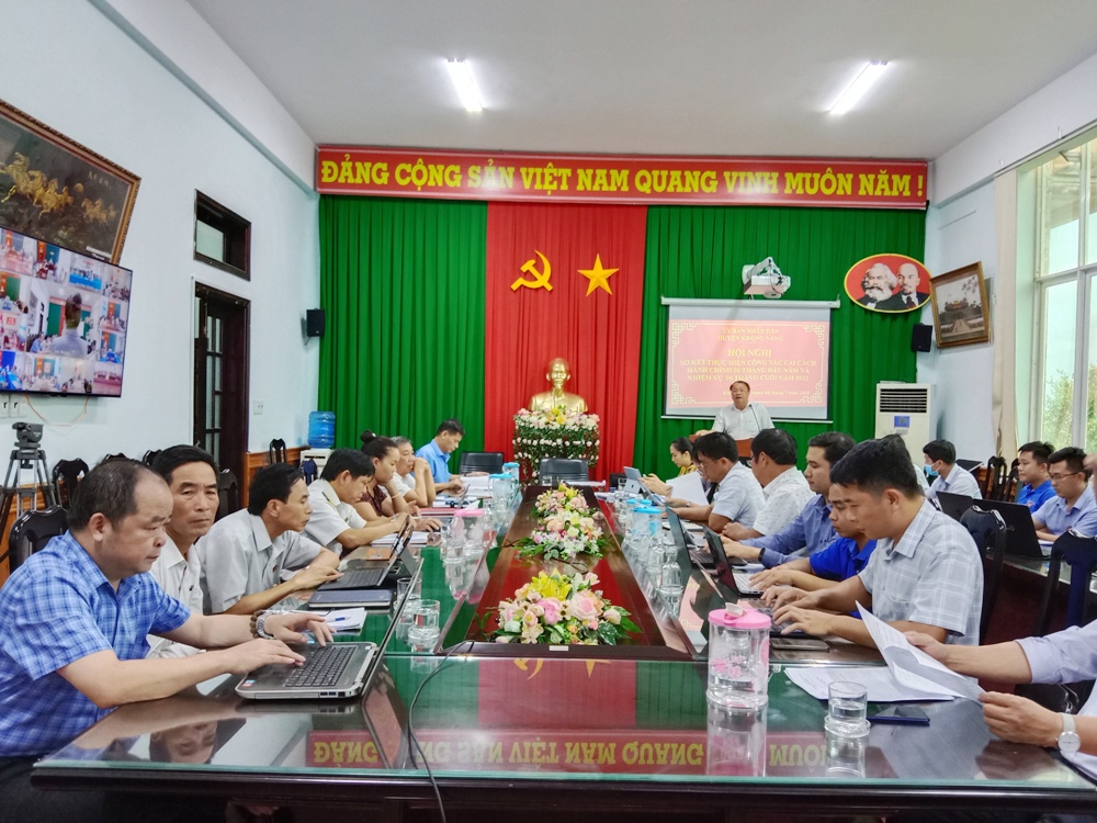 Hội nghị sơ kết công cải cách hành chính 6 tháng đầu năm triển khai nhiệm vụ 6 tháng cuối năm 2022