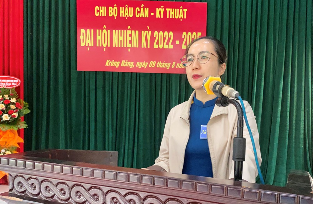 Đại hội Chi bộ Hậu cần - Kỹ thuật Đảng bộ Quân sự huyện nhiệm kỳ 2022 – 2025
