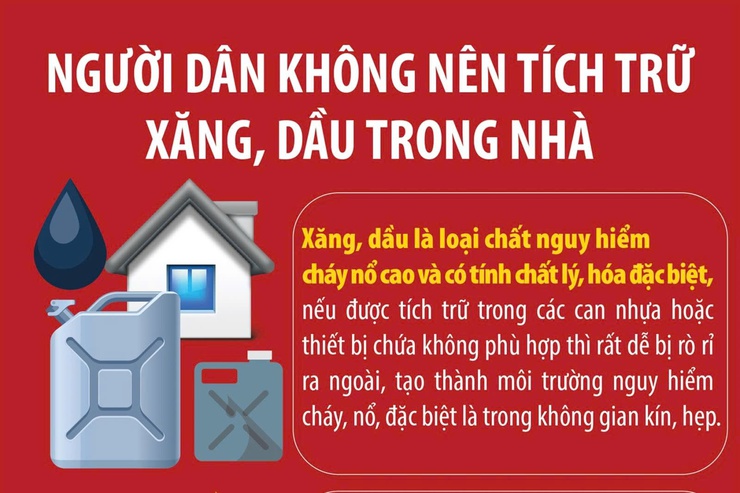 Xã Krông Năng tăng cường tuyên truyền phòng ngừa cháy, nổ do tích trữ xăng dầu, khí gas trong khu dân cư