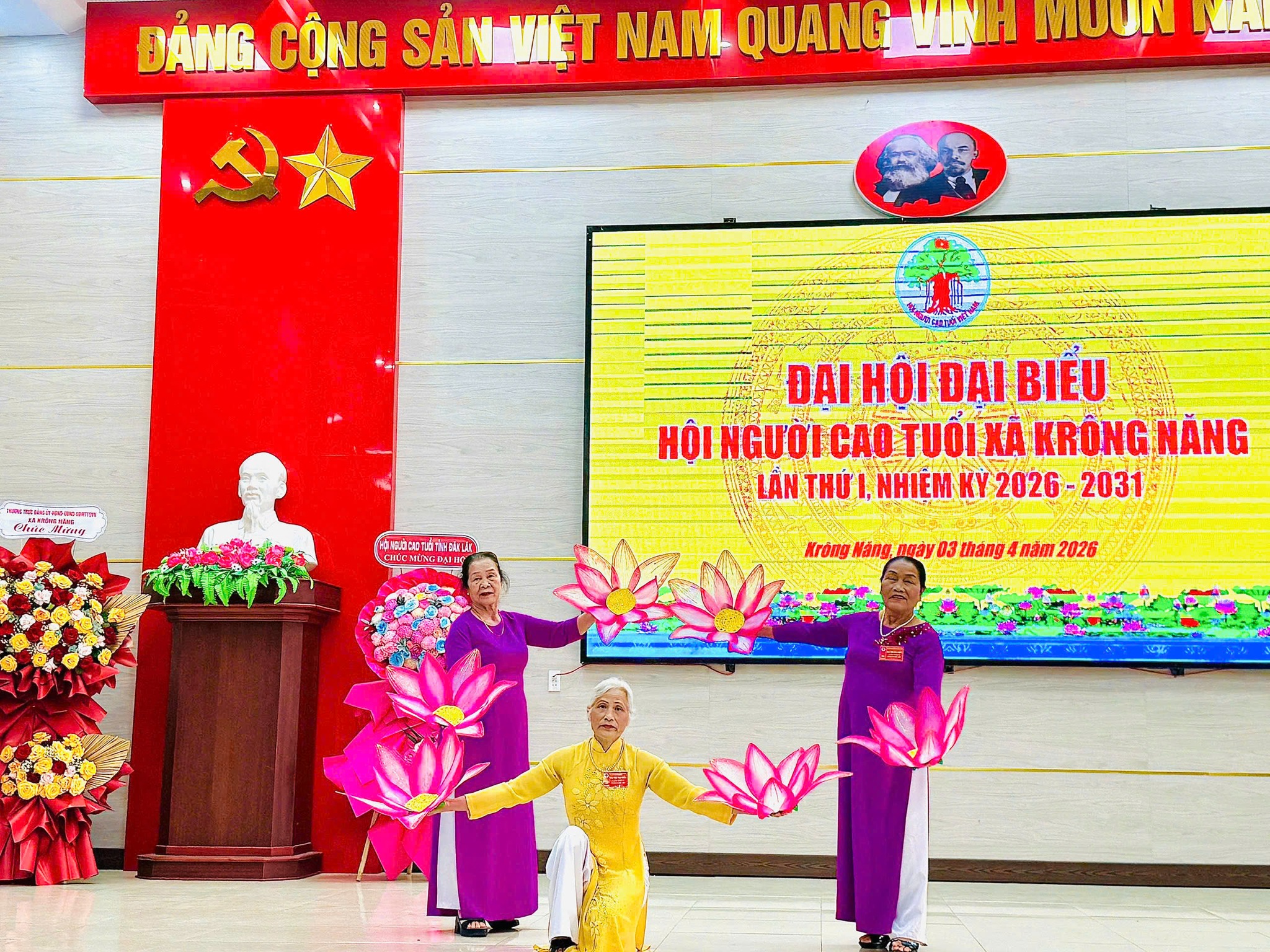 ĐẠI HỘI HỘI NGƯỜI CAO TUỔI XÃ KRÔNG NĂNG LẦN THỨ I, NHIỆM KỲ 2026 - 2031